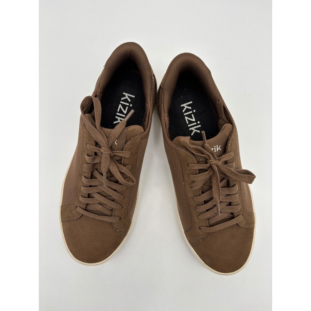 Kizik Lima Hands Free Sneakers Mens 7.5 Womens 8.5 Bison Brown Low Top Shoes - Picture 7 of 8